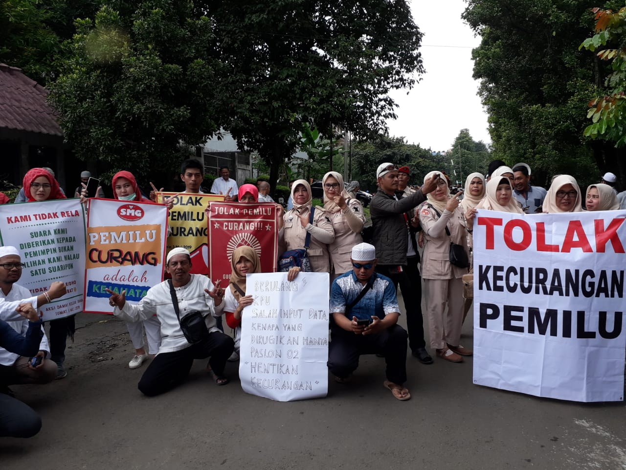Aksi Damai Tolak Kecurangan Pemilu di Bogor